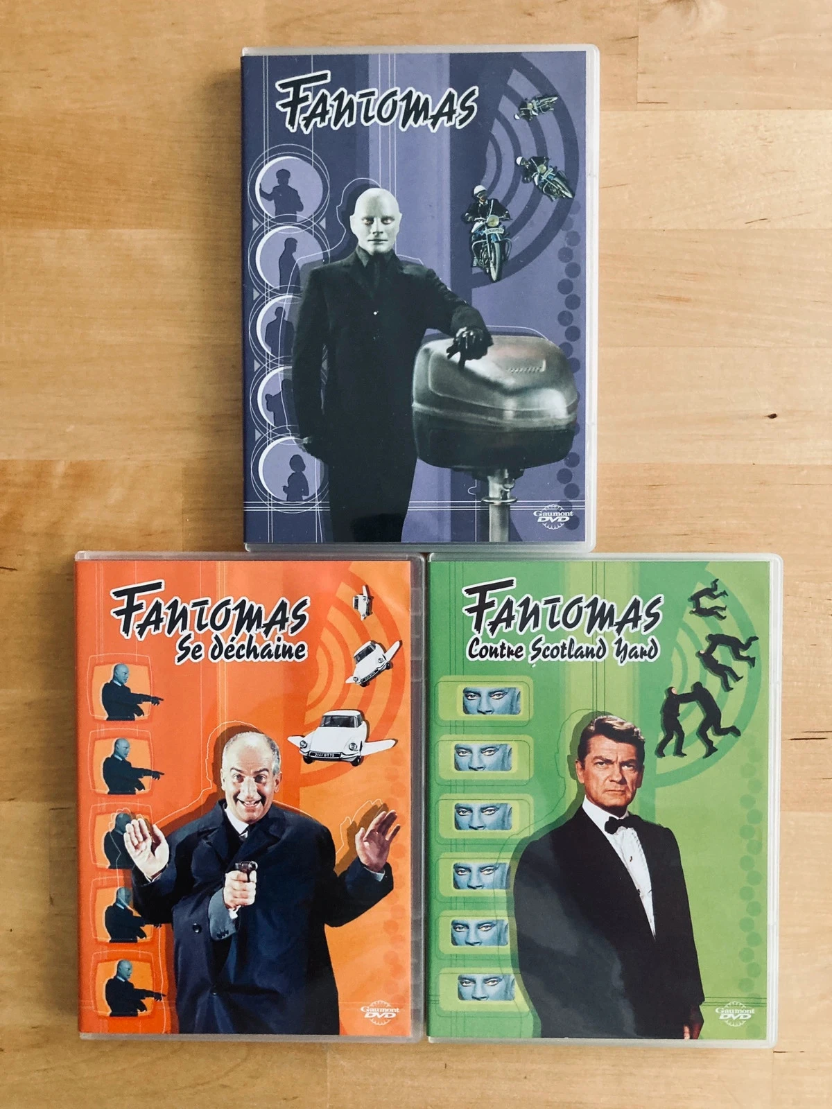 Trilogie DVD Fantomas Louis de Funès.